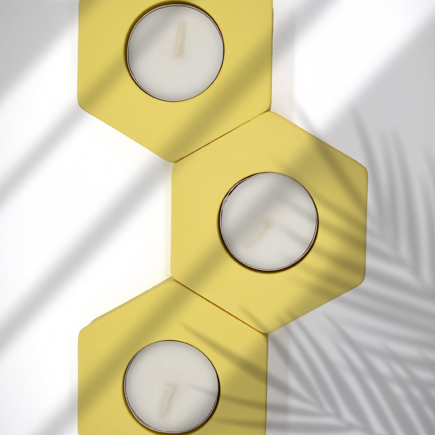 Hexagonal Candle Holder (3x)