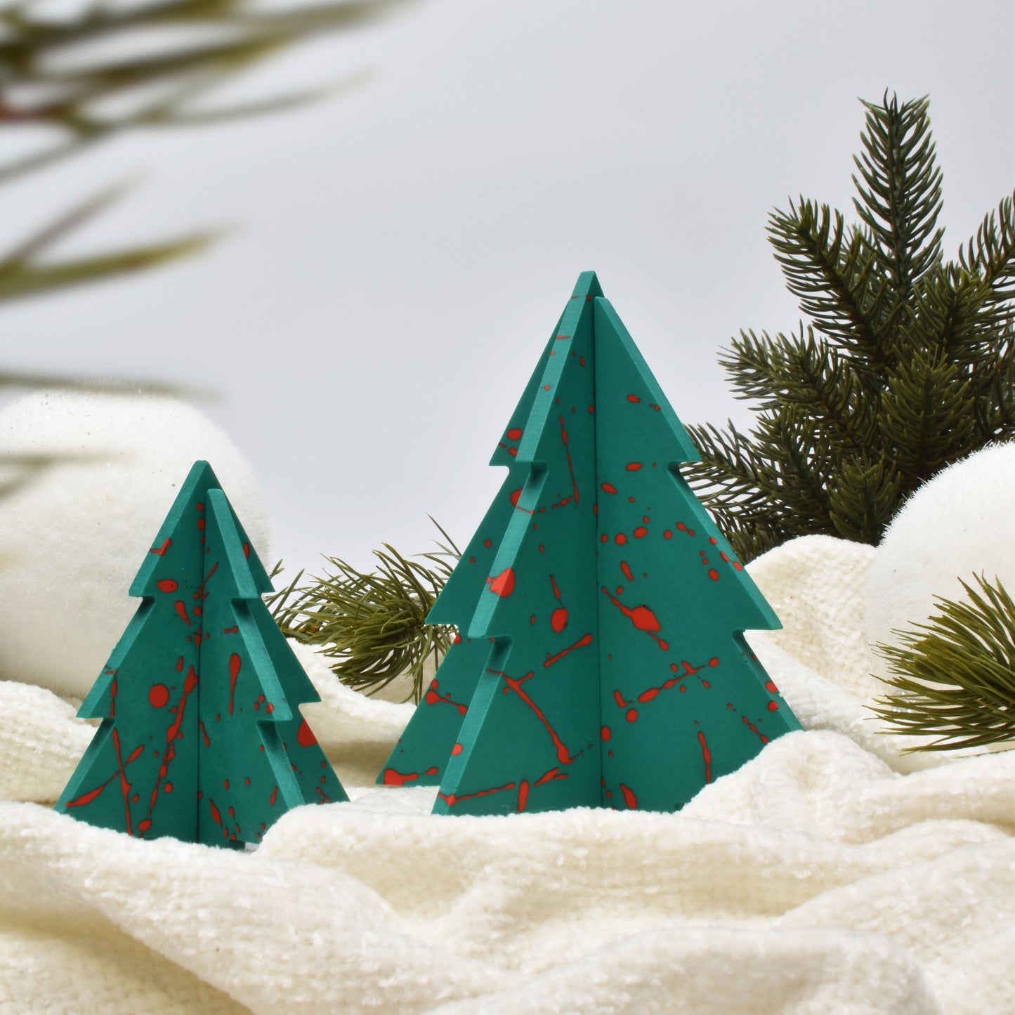 Deco Christmas Trees (x2)